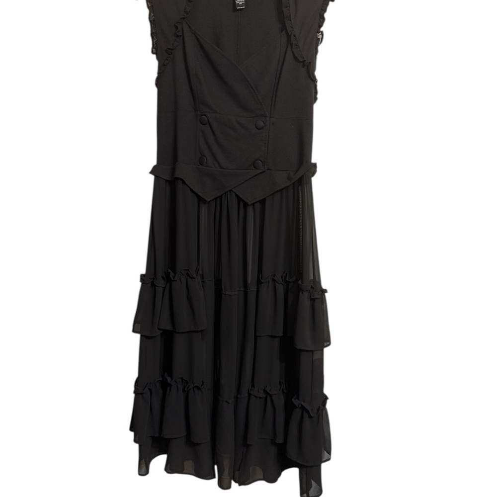 Hot Topic Black Ruffled Tunic